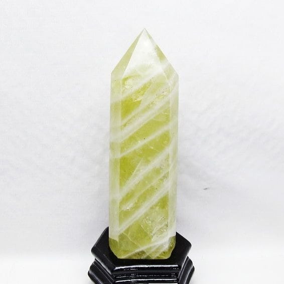 1.3Kg シトリン 六角柱 シトリンクォーツ ポイント 台座付属 一点物 152-4118