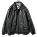 Vintage Leather Jacket [1980s ~] [A-2] Vintage Leather Zip Up Jacket