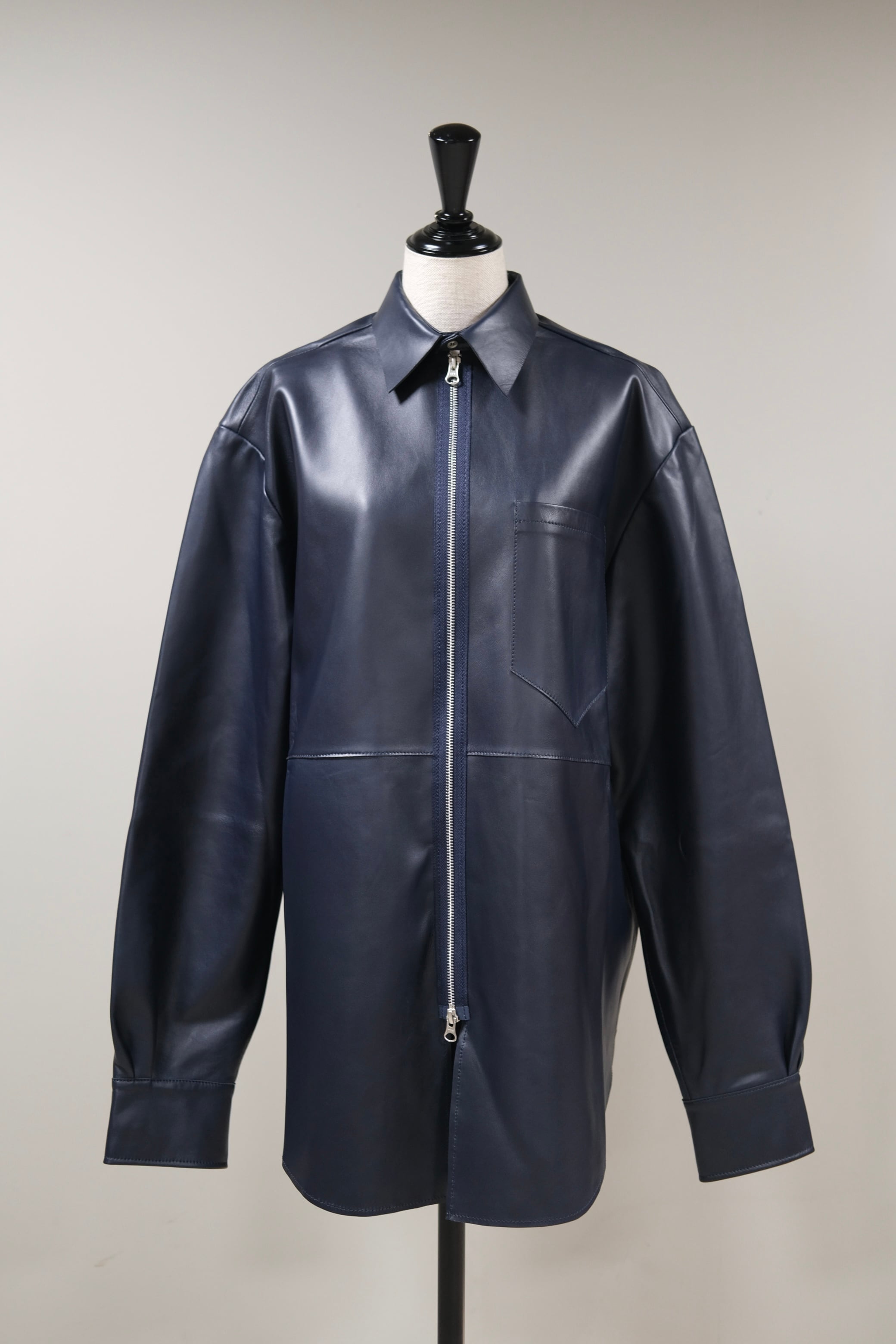 SONIA CARRASCO】LEATHER ZIPPERED SHIRT | loop