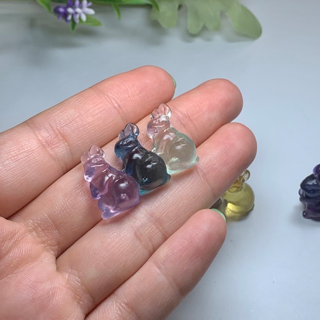 13.フローライトうさぎさん大家族セット