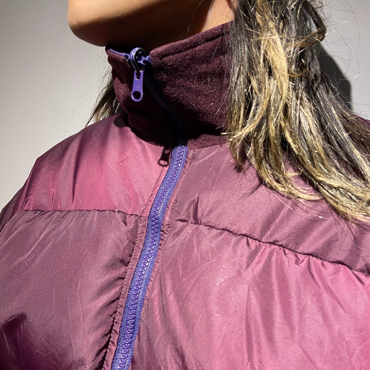 90年代 Columbia コロンビア リバーシブル ダウンジャケット メンズL 古着 Puffer 90s ヴィンテージ ビンテージ  ワインレッド×パープル 紫色【アウトドアジャケット】【New23】【CS2301-30】 | cave 古着屋【公式】古着通販サイト