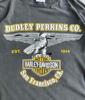 -HARLEY DAVIDSON- Vintage 80s Long sleeve T-shirt eagle flame
