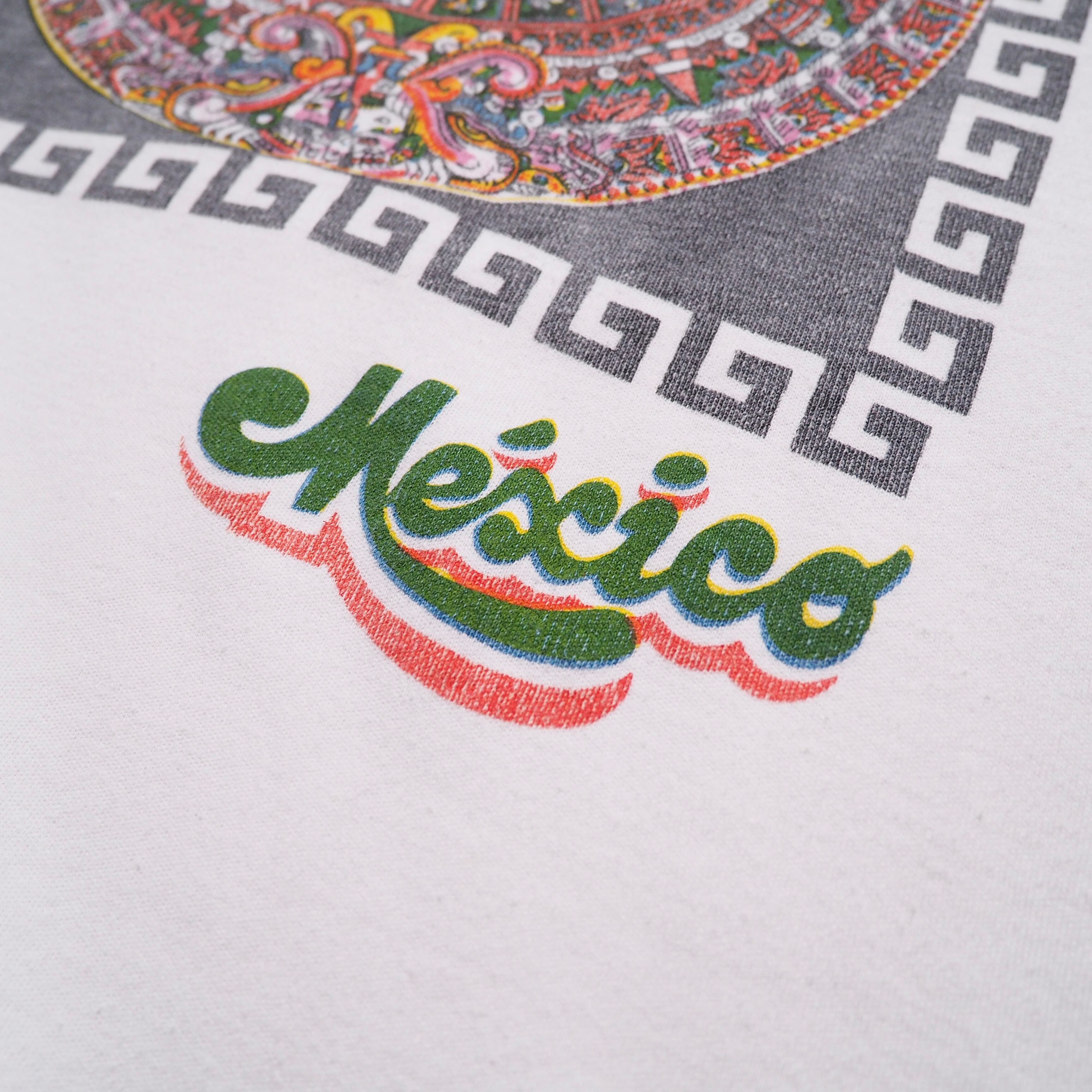 " 曼荼羅 " Mexican Art printed Vintage loose SS Tee