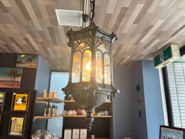 【吊照明】アベニューペンダントランプ［オリエンタル（1灯）］＜E26/梨型＞  [カラー: ブラック]