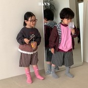 韓国子供服 / 26Autumn / 〖取寄〗Hans / ボーダー七分パンツ / キッズ服 / ジュニア服 *XS~JM*
