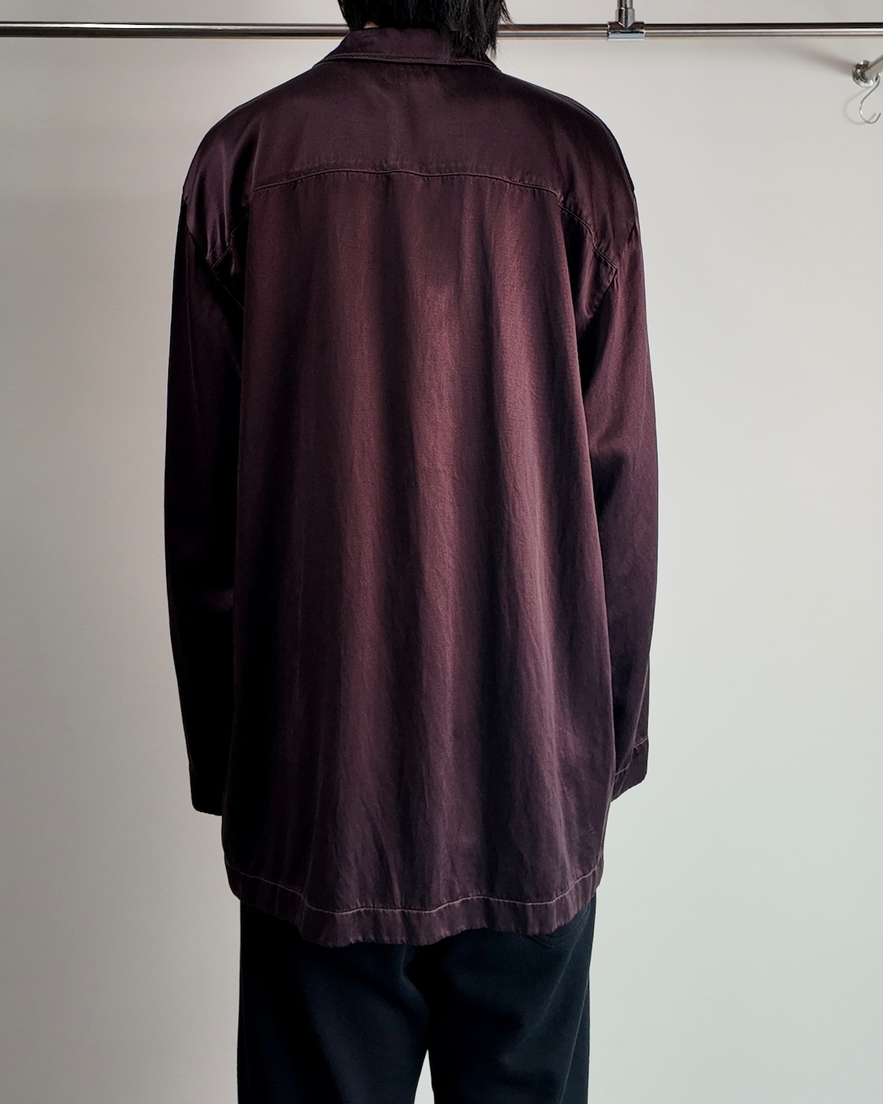 【DRIES VAN NOTEN】over silhouette satin jacket
