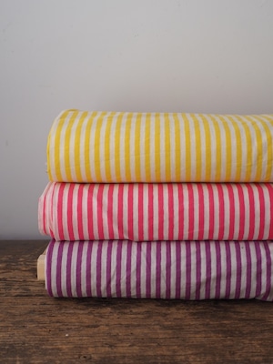 block print fabric stripe  C