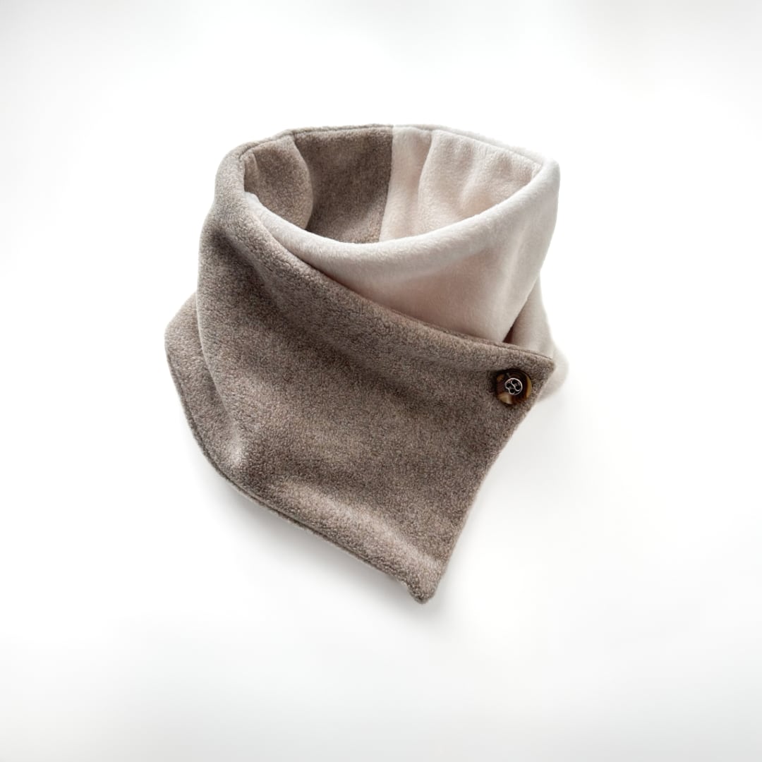 新色『 オシャレに暖かい、バイカラーのネックウォーマー 』ユニセックス|メルトンフリース|秋冬|ギフト|贈り物
