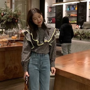 小花柄フリルブラウス　AJ1079-A021