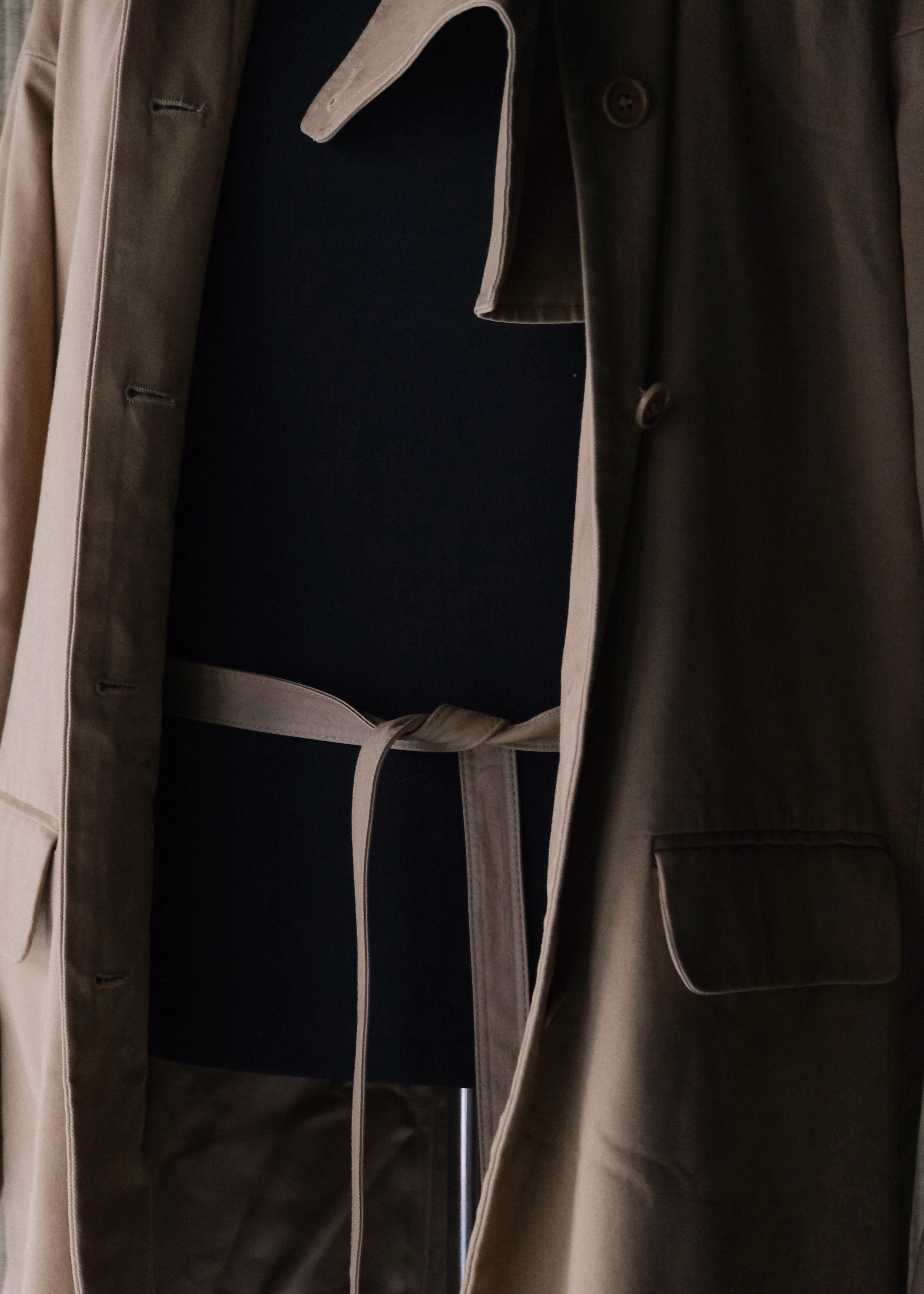 HELMUT LANG 01AW leather collar strap balmacaan coat | CETTEN HELMUT LANG 01AW leather collar strap balmacaan coat | CETTEN