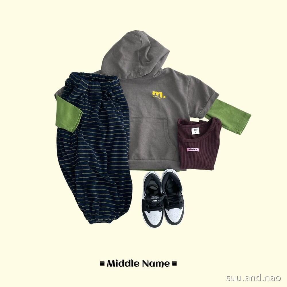 取寄:middlename レイヤードフードT/Jr※送料無料