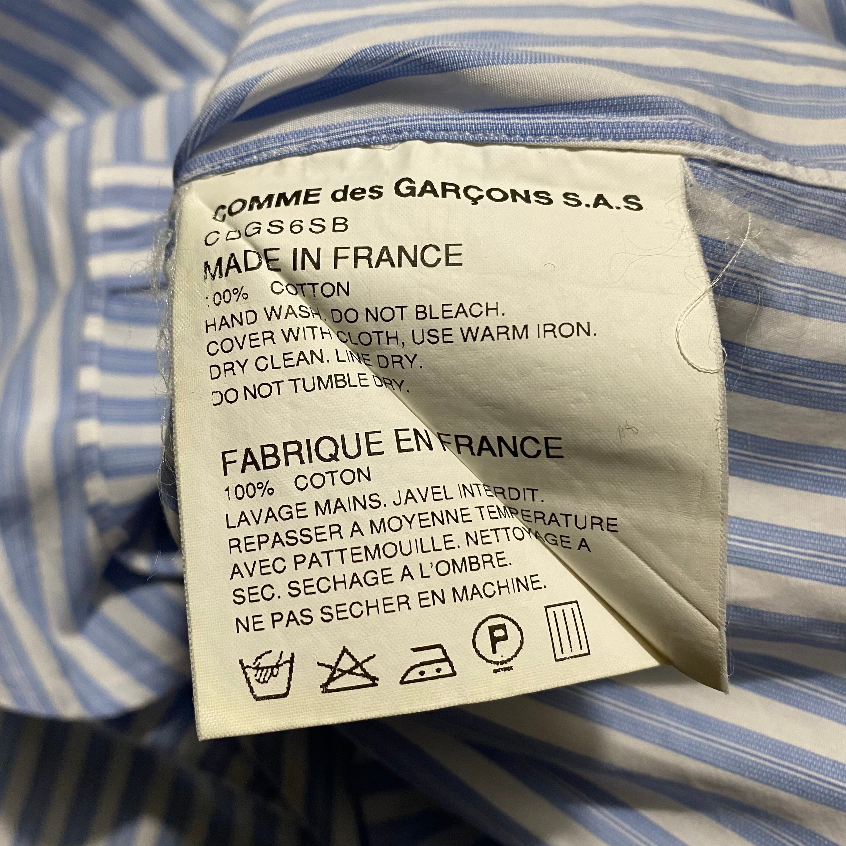 COMME DES GARCONS SHIRT stripe shirt | NOIR ONLINE