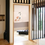 【受注生産】 のれん 歌川国芳　金魚   幅85ｘ丈90cm