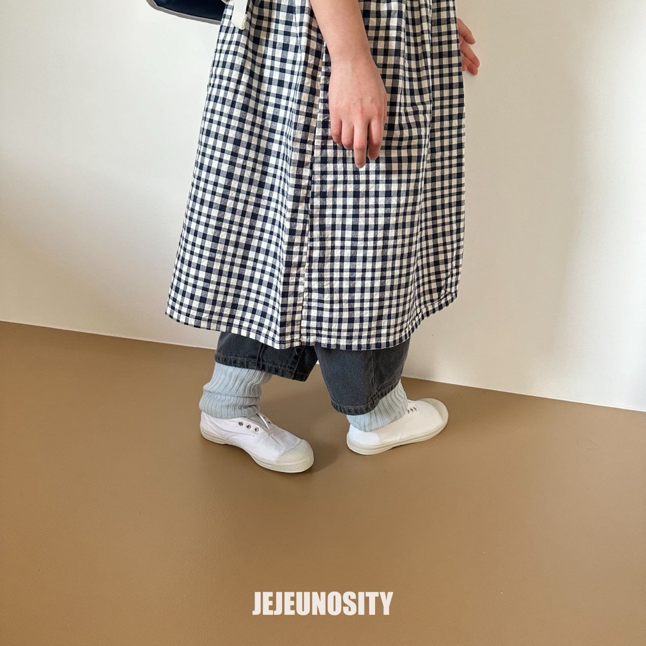 【jejeunosity】ランダムチェックエプロンドレス  JUNIORサイズ 130〜140cm 240215je - 12