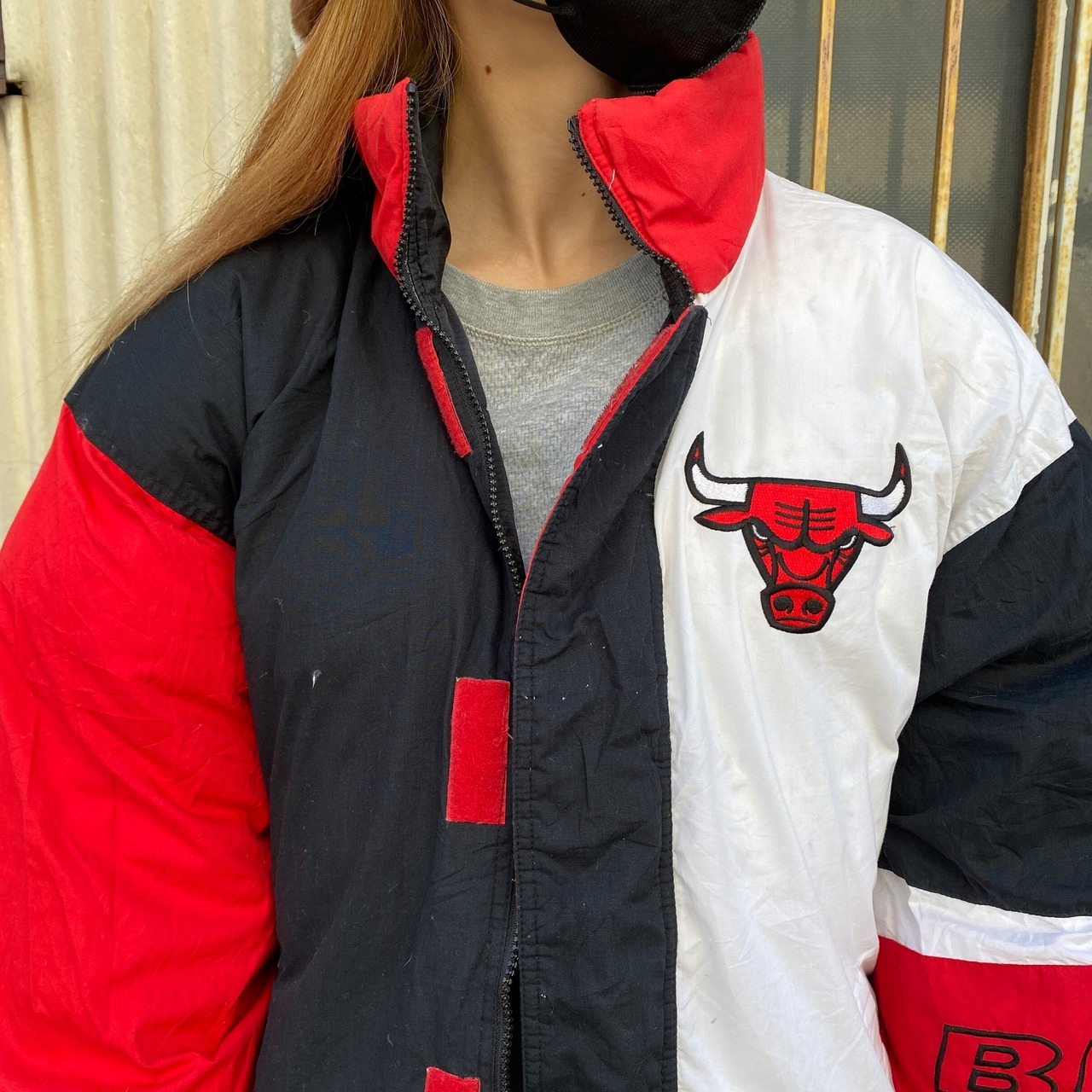 スターター オフィシャル NBA シカゴブルズ リバーシブル ダウン 