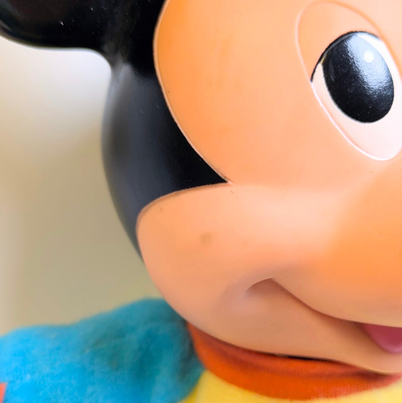 ☆VINTAGE 1990☆ 【 DISNEY / ディズニー ミッキーマウス ( Mickey Mouse ) 】Mickey Mouse Face Lights Up Bedtime doll / パジャマミッキー / ぬいぐるみ / plush toy 〚アメリカン雑貨 アメトイ〛