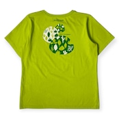 mont-bell モンベル バックプリント ボタニカル 半袖 ドライ Tシャツ カットソー L/黄緑 レディース #1114174