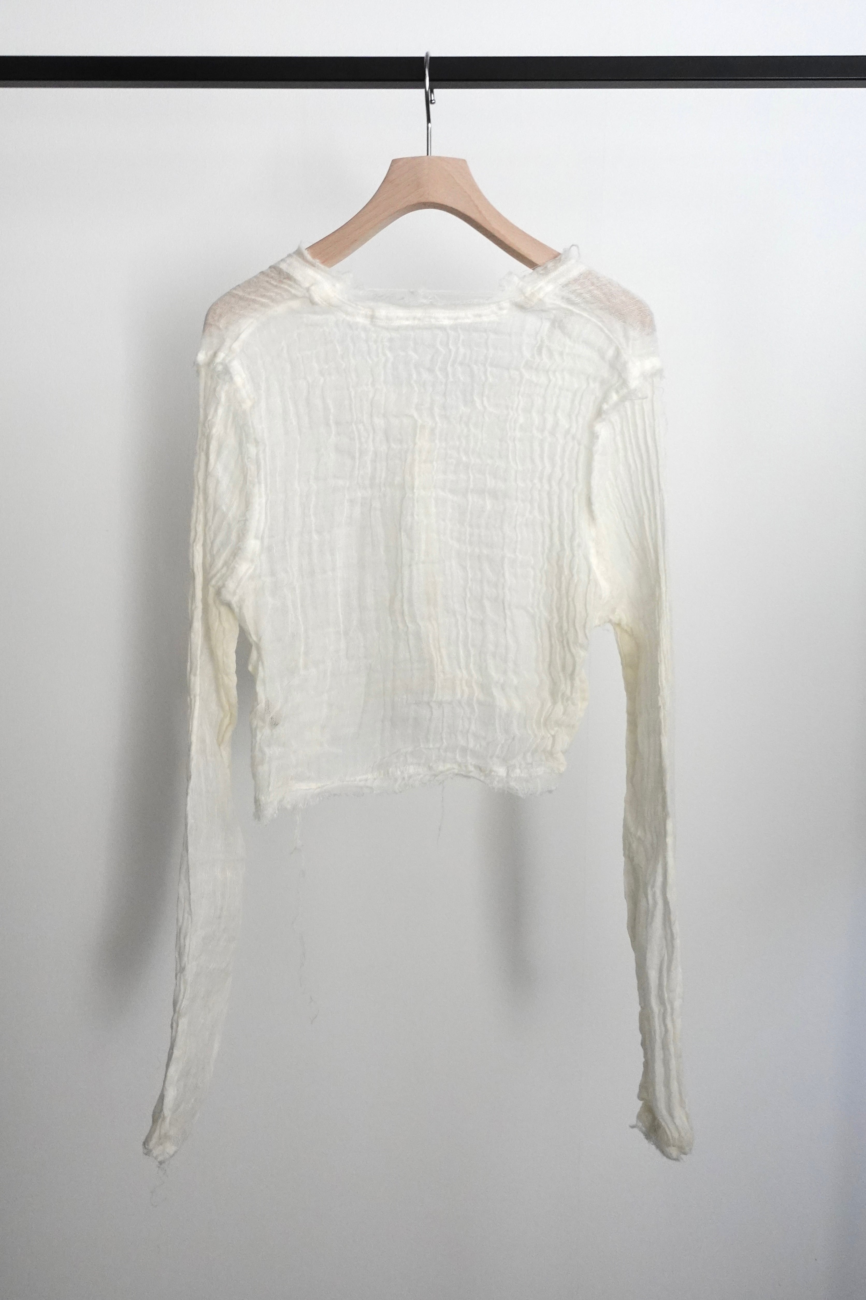 ERiKOKATORi】wool linen gawze cardigan | TOLMA.