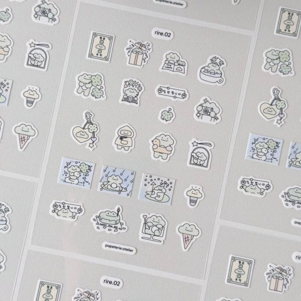 papeterie.atelier 〔rire 02 sticker〕