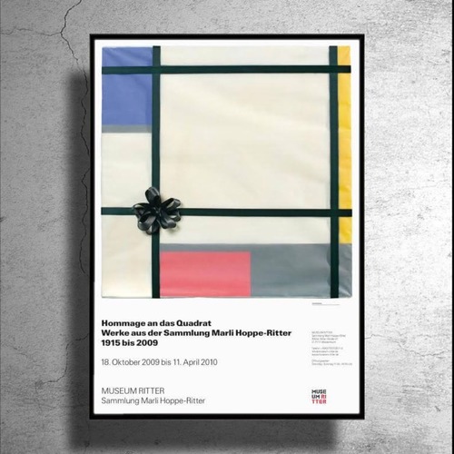 【再入荷】画家『ピート・モンドリアン』2009年ドイツ現代美術館制作ポスター