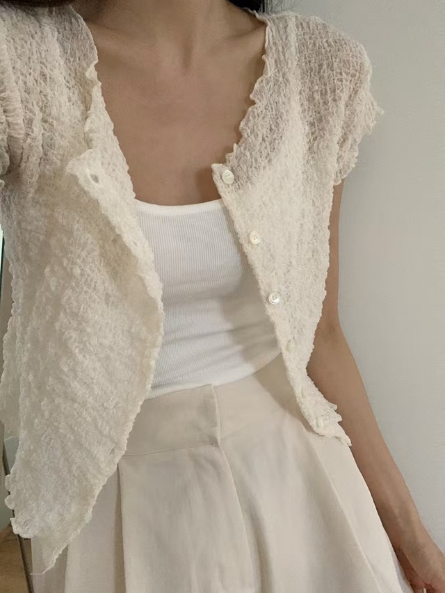 (予約) riette / Bubble cardigan 2color