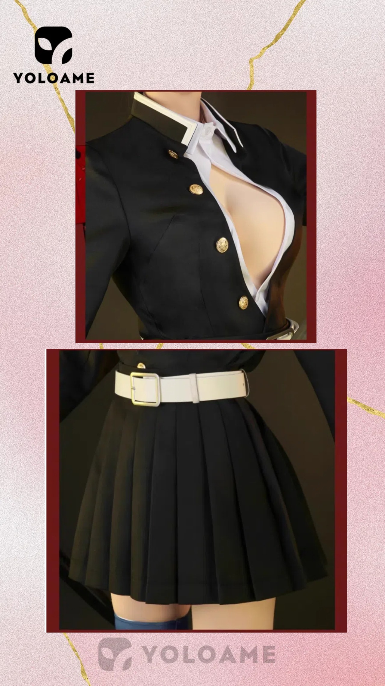 三分妄想 鬼滅の刃 戀柱 甘露寺蜜璃 コスプレ衣装