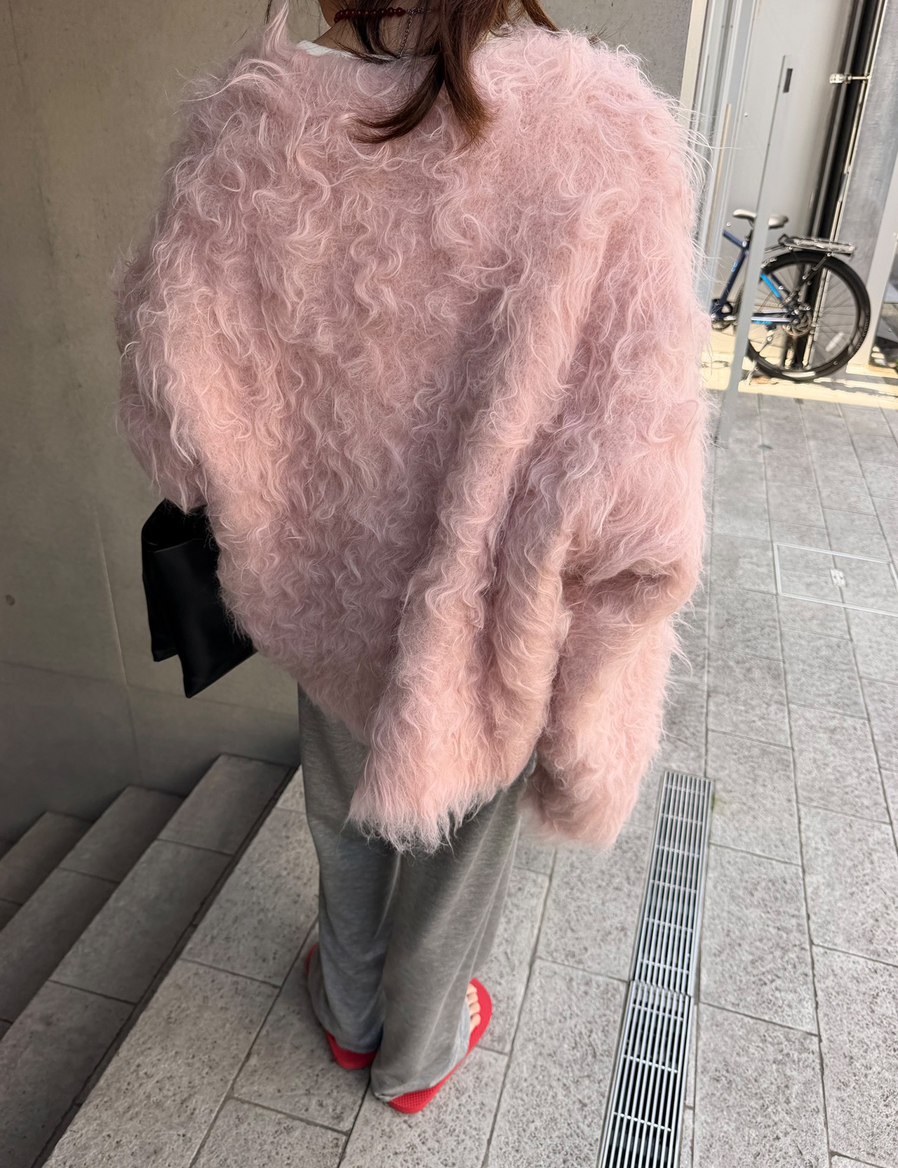 【新作5％OFF・3日間】Shaggy Volume Cardigan(Pink)_7colors