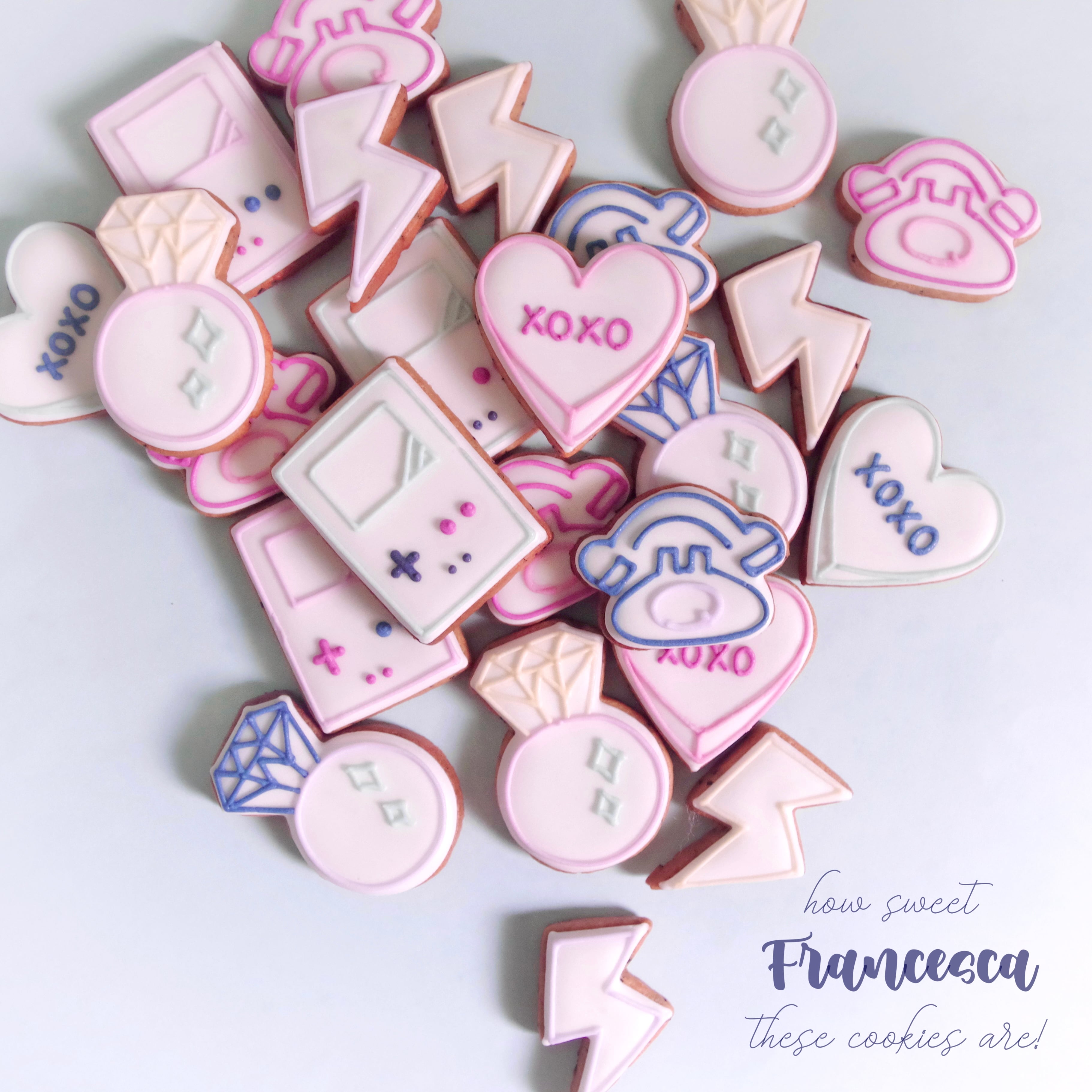 【80's RETRO】ミニ80年代モチーフアイシングクッキー