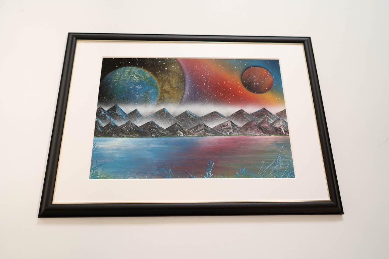 Nature / 宇宙、自然をテーマにしたスプレーアート作品 原画販売アート