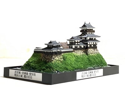 012完成品□会津若松城・鶴ケ城 城コレ ケース付き サイズ(W142×D82