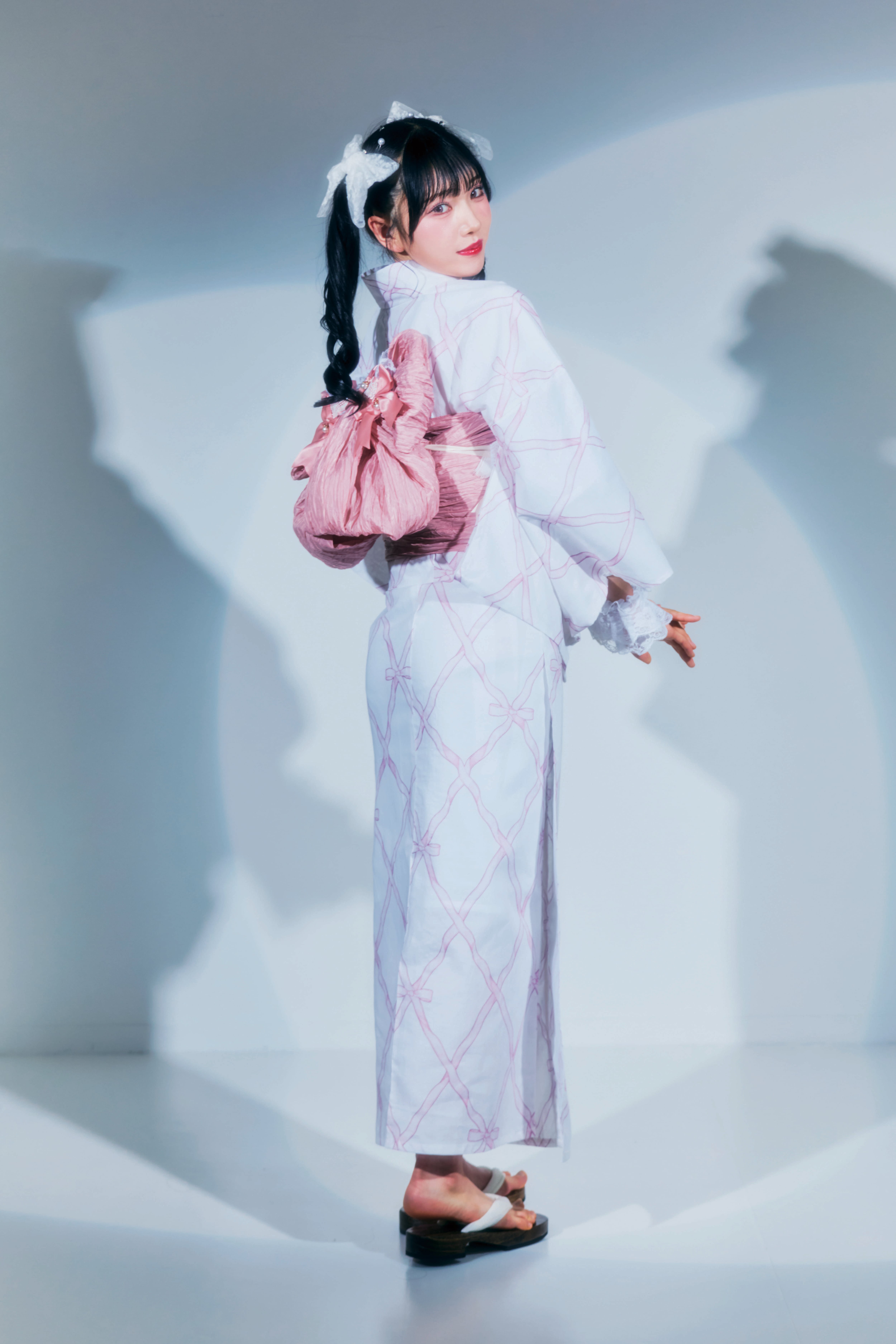 LARME 2025 リボン 浴衣 WHITE ホワイト LARME 2025 リボン 浴衣 WHITE ホワイト LARME 2025 リボン 浴衣