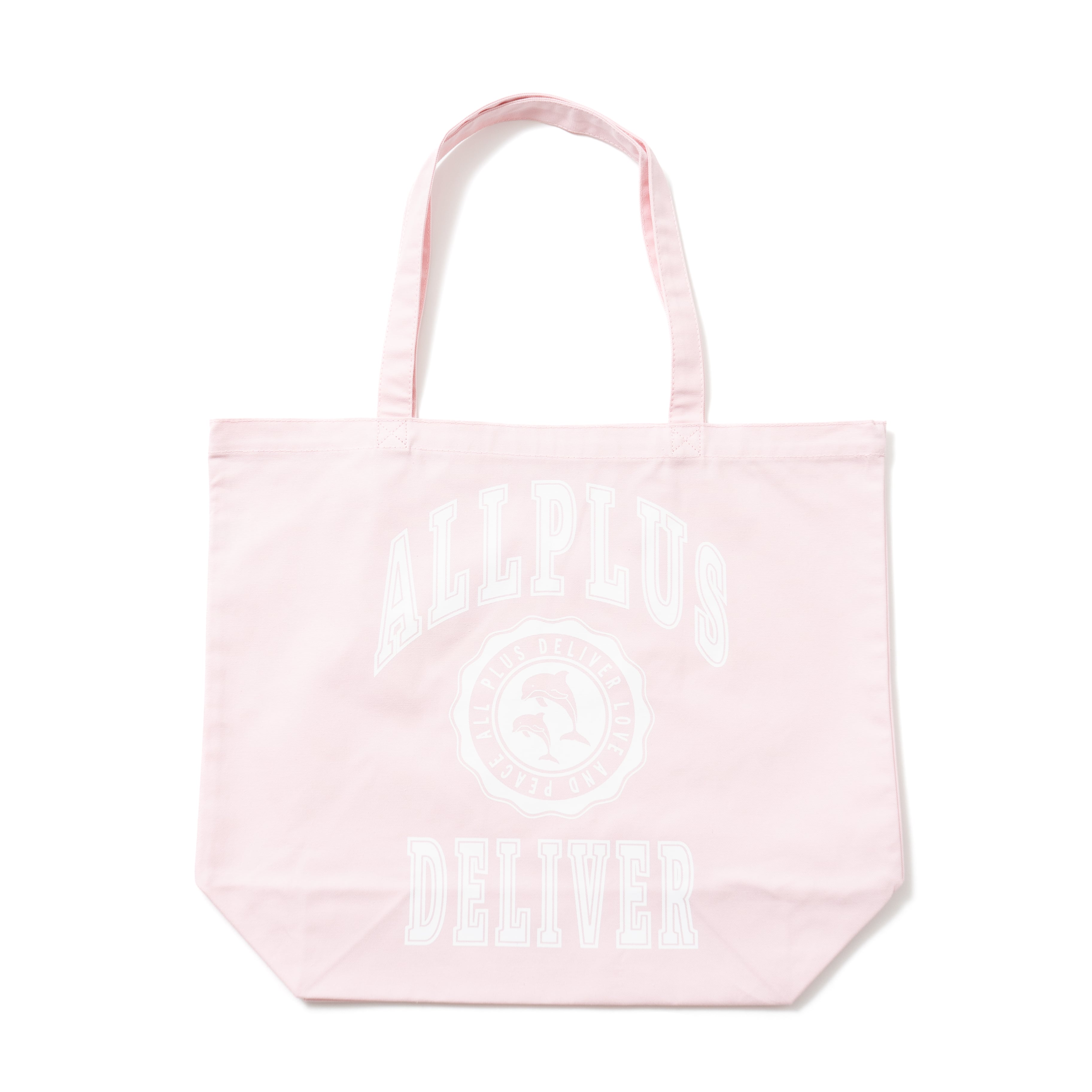 ALPSDR COLLEGE LOGO TOTE BAG / LIGHT PINK