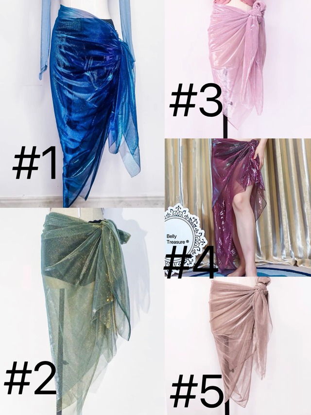 ベリーダンス ヒップスカーフ 5カラー XD 001 202308