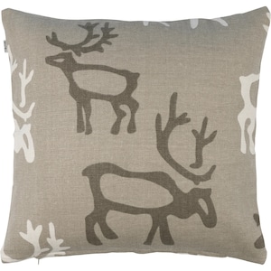 【PENTIK】Saaga Cushion Cover（サーガ クッション カバー） ブラウン 45x45 cm