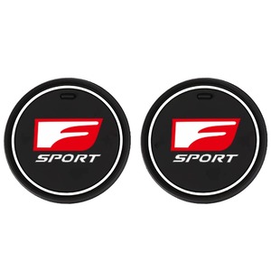 【努力特価】レクサス ノンスリップ コースター F sport RX LX CT EX HS NX ES LX LC GS IS ドリンクホルダー用 発光 (レクサス)