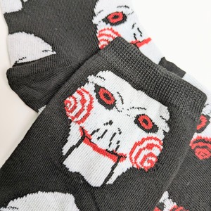 ♧ 再入荷!SPECIAL PRICE!【 crew socks / クルーソックス 】【A】『 HORROR MOVIE Character Socks 4P SET 』ホラー映画キャラソックス4足セットⅠ 〚アメリカン雑貨 アメトイ〛