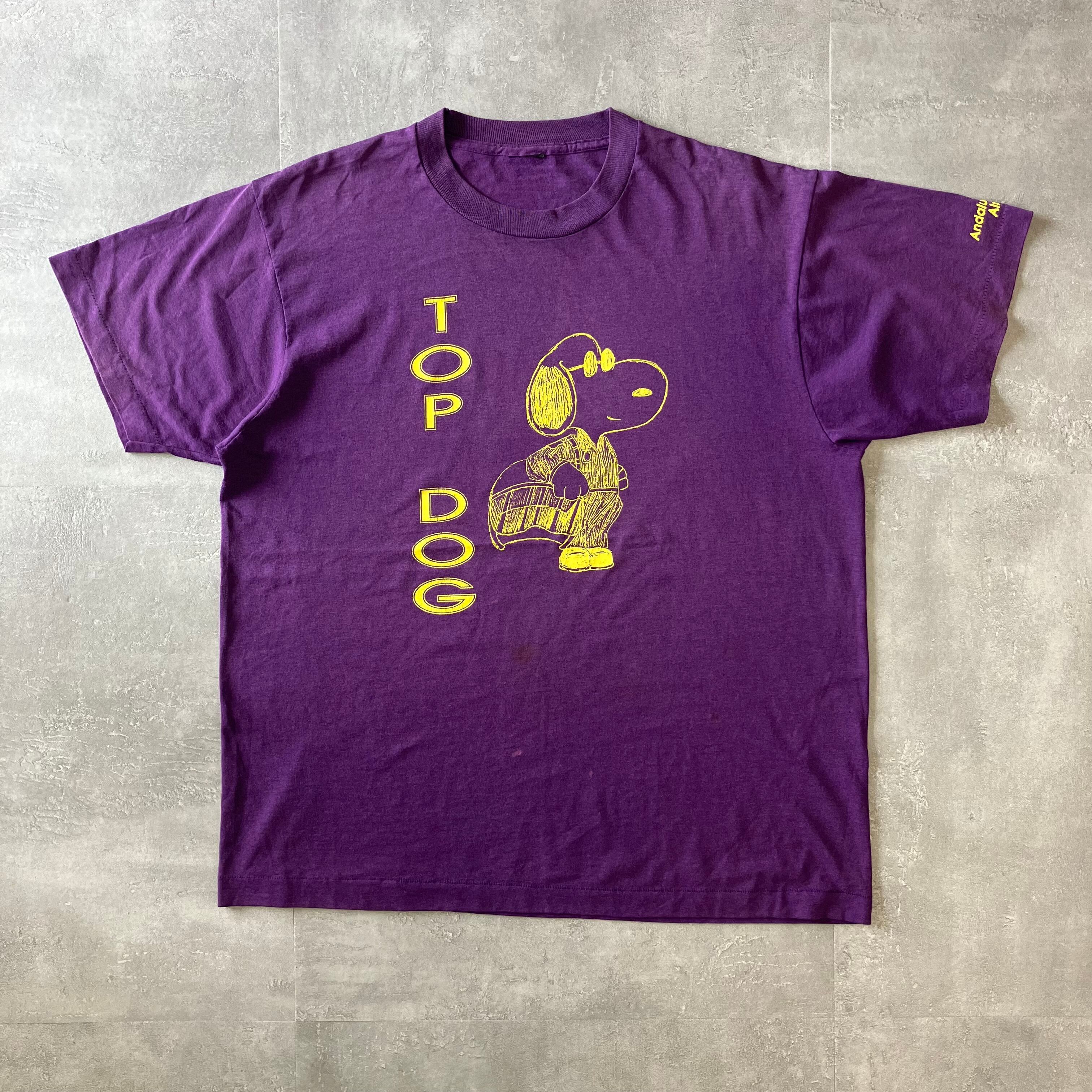 TOP DOG SNOOPY ~90s usa製 プリントTee No.2137