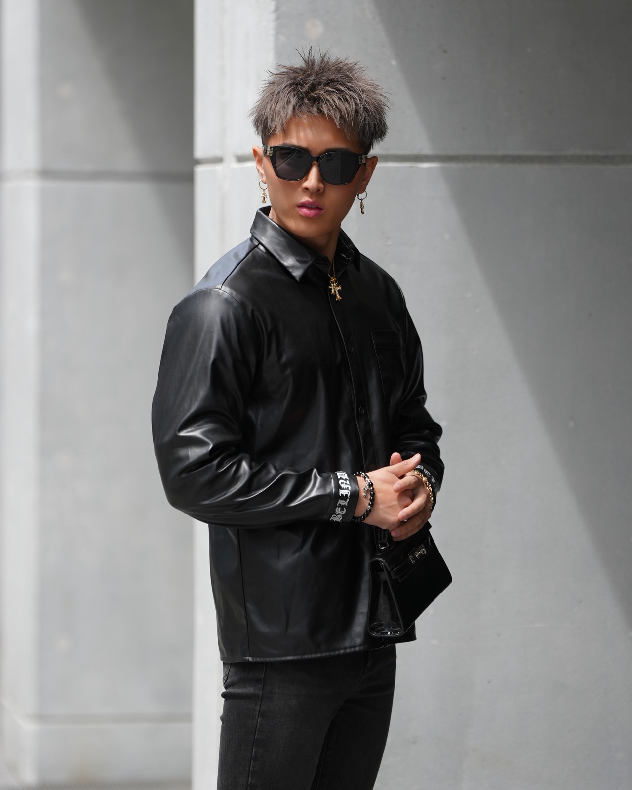 Belinda Luxury Leather Shirt【BEL25-006】