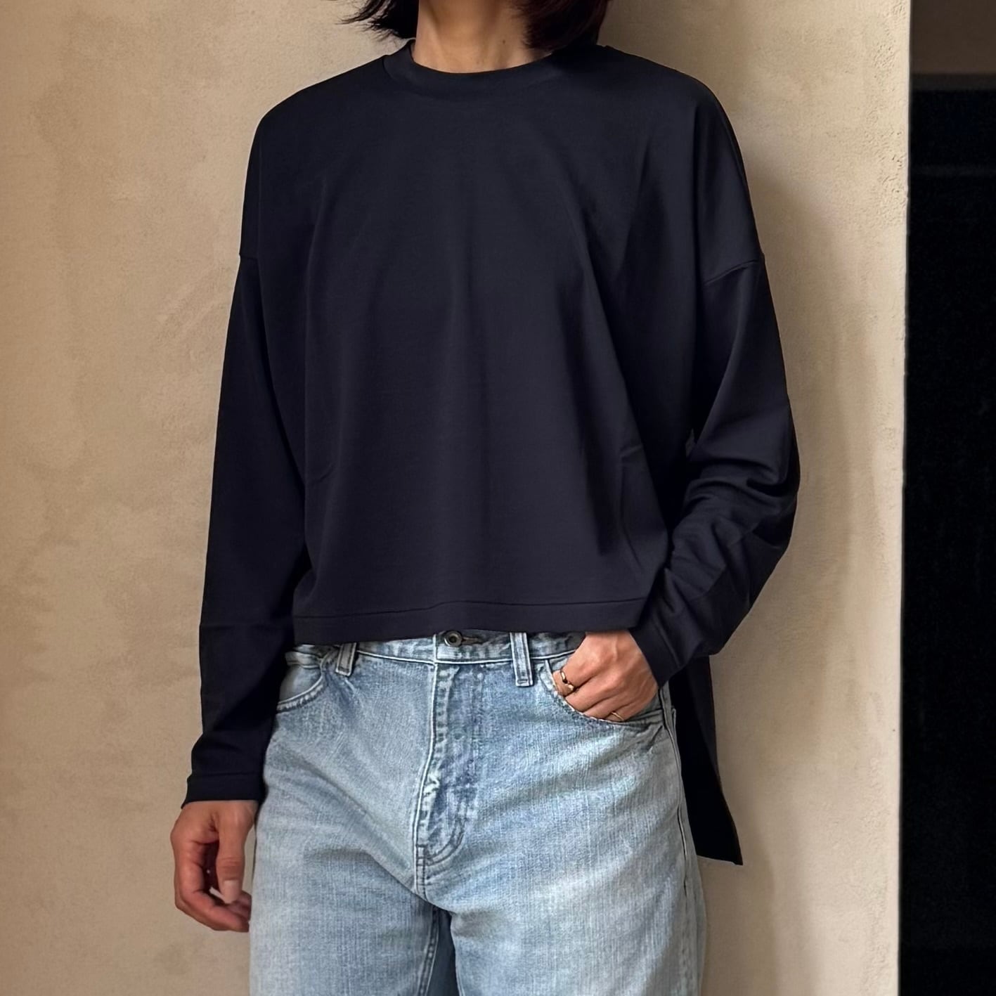ATON|FRESCA SMOOTH OVERSIZED T-SHIRT