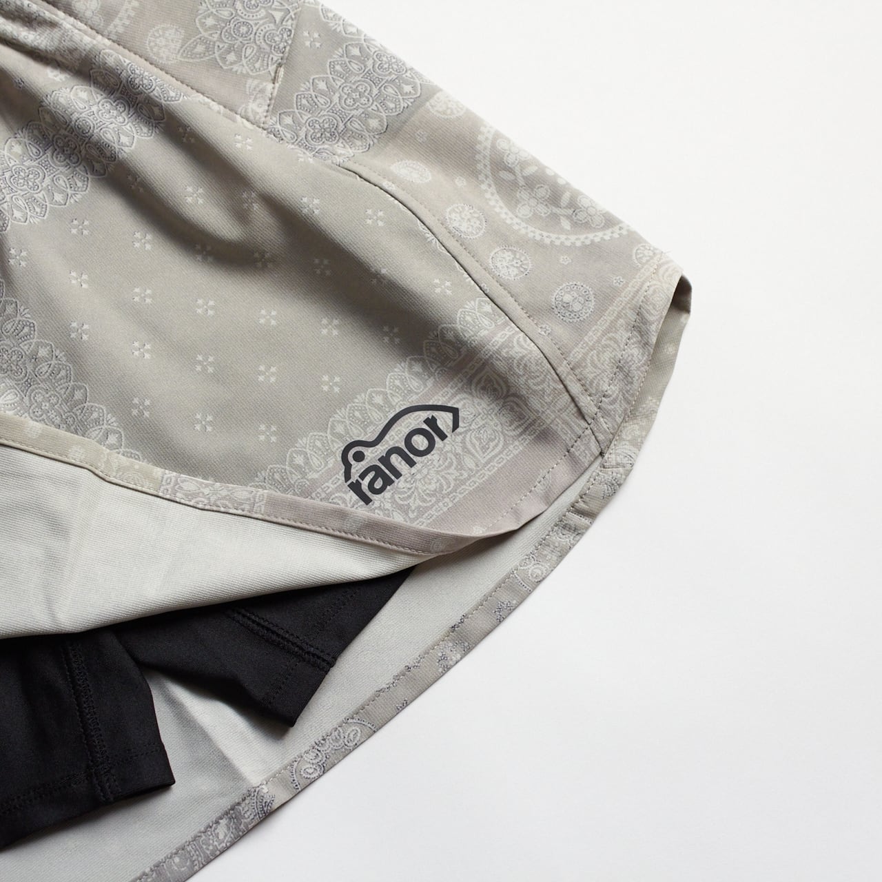 ranor（ラナー）BANDANA SKIRT -SAND BEIGE レディースランニング