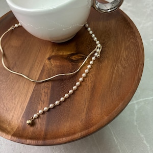 wave pearl asymmetry choker