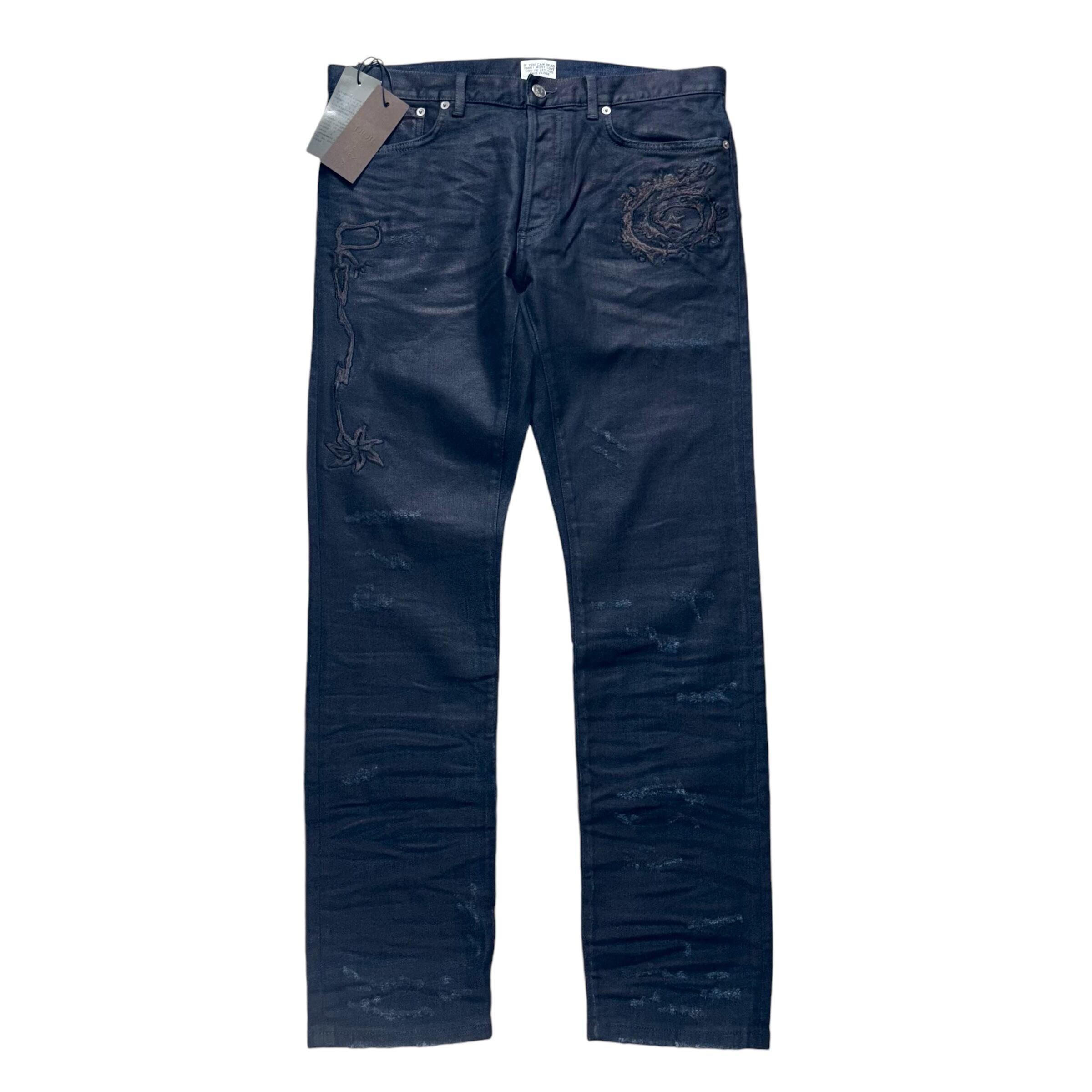 DIOR × Cactus Jack embroidery design coating denim pants | NOIR ONLINE