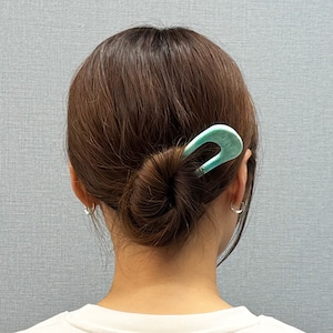 RE:LIGHT マーブル柄U字コーム【再生プラスチック】