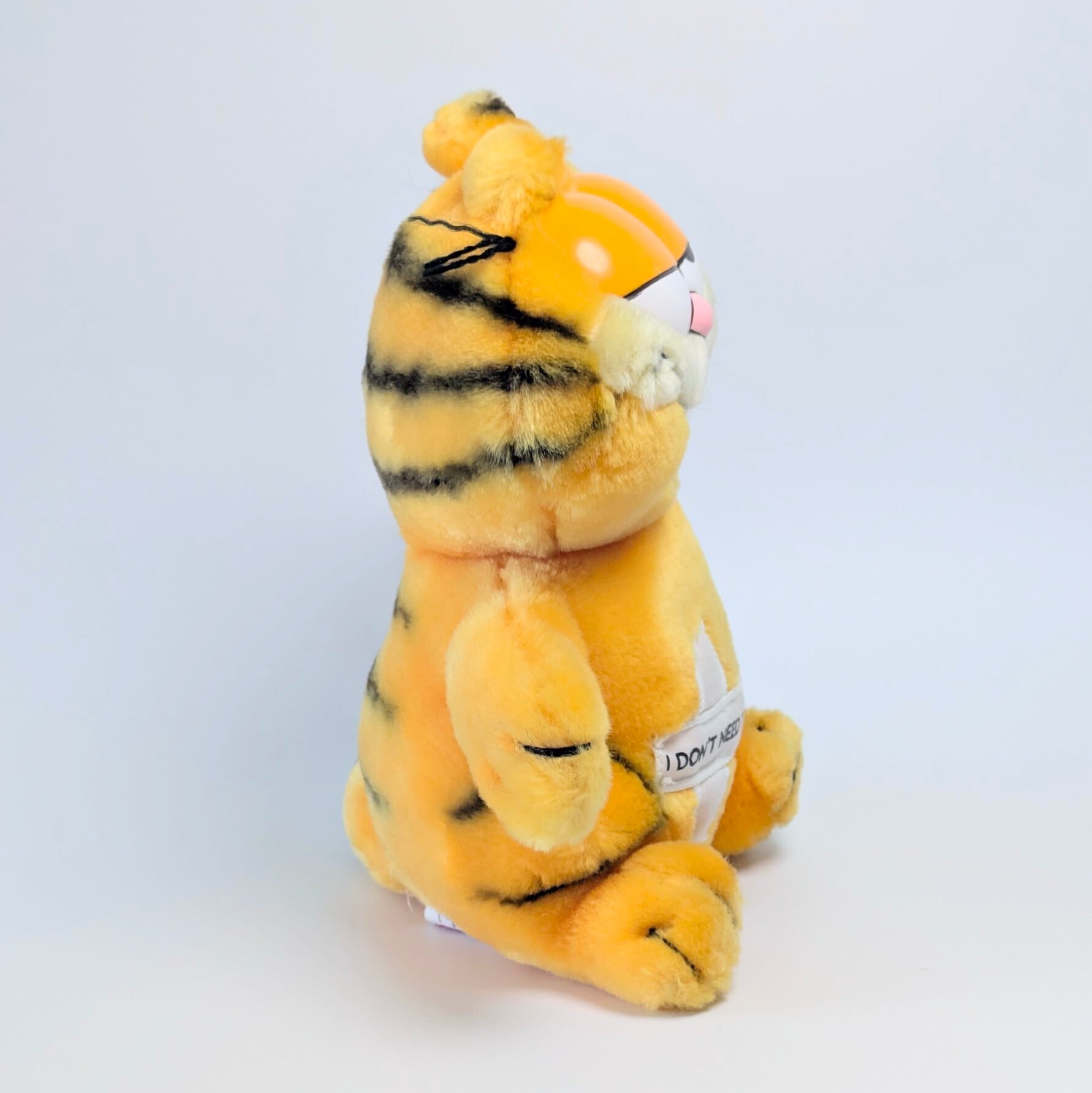 ☆ VINTAGE 1980年代初期 ☆【 Garfield ( ガーフィールド ) 】『 I DON'T NEED THIS! 』松葉杖ガーフィールド / ぬいぐるみ プラッシュ plush 1980年代年製 〚アメリカン雑貨 アメトイ〛