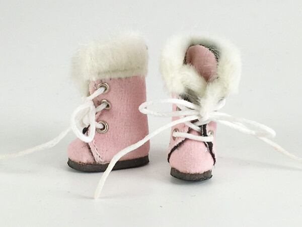 ドール靴 1/6 オビツ11 ロングブーツ SBB020PNK MW - 画像1