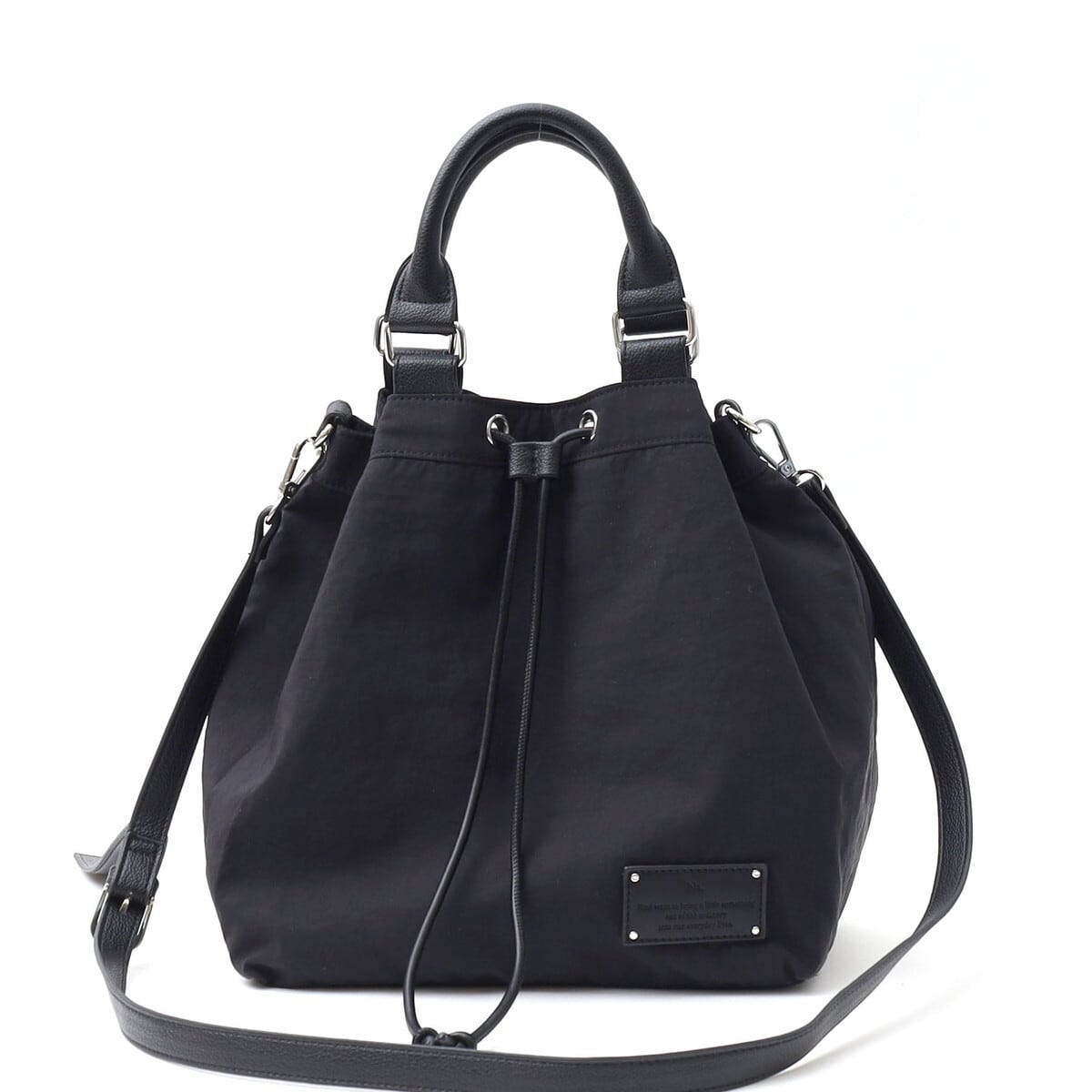 Na.byNananoel】NYLON DRAWSTRING 2WAY TOTE BAG/A4対応 | おきらくさBAGS