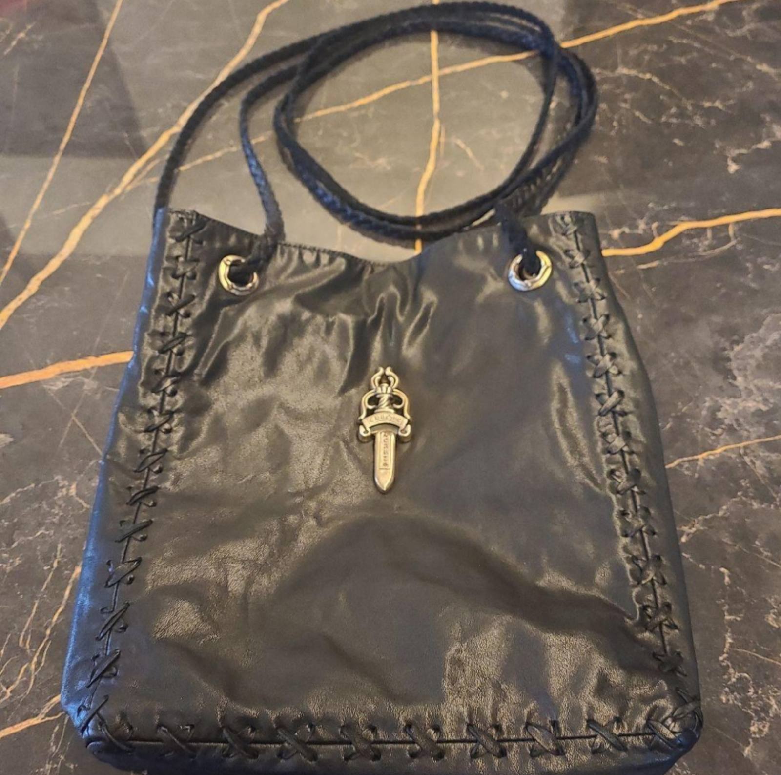 CHROME HEARTS ❗️クロムハーツ❗️百合の紋章❗️レザー ショルダーバッグ CHROME HEARTS クロムハーツ ショルダーバッグ | chromehearts