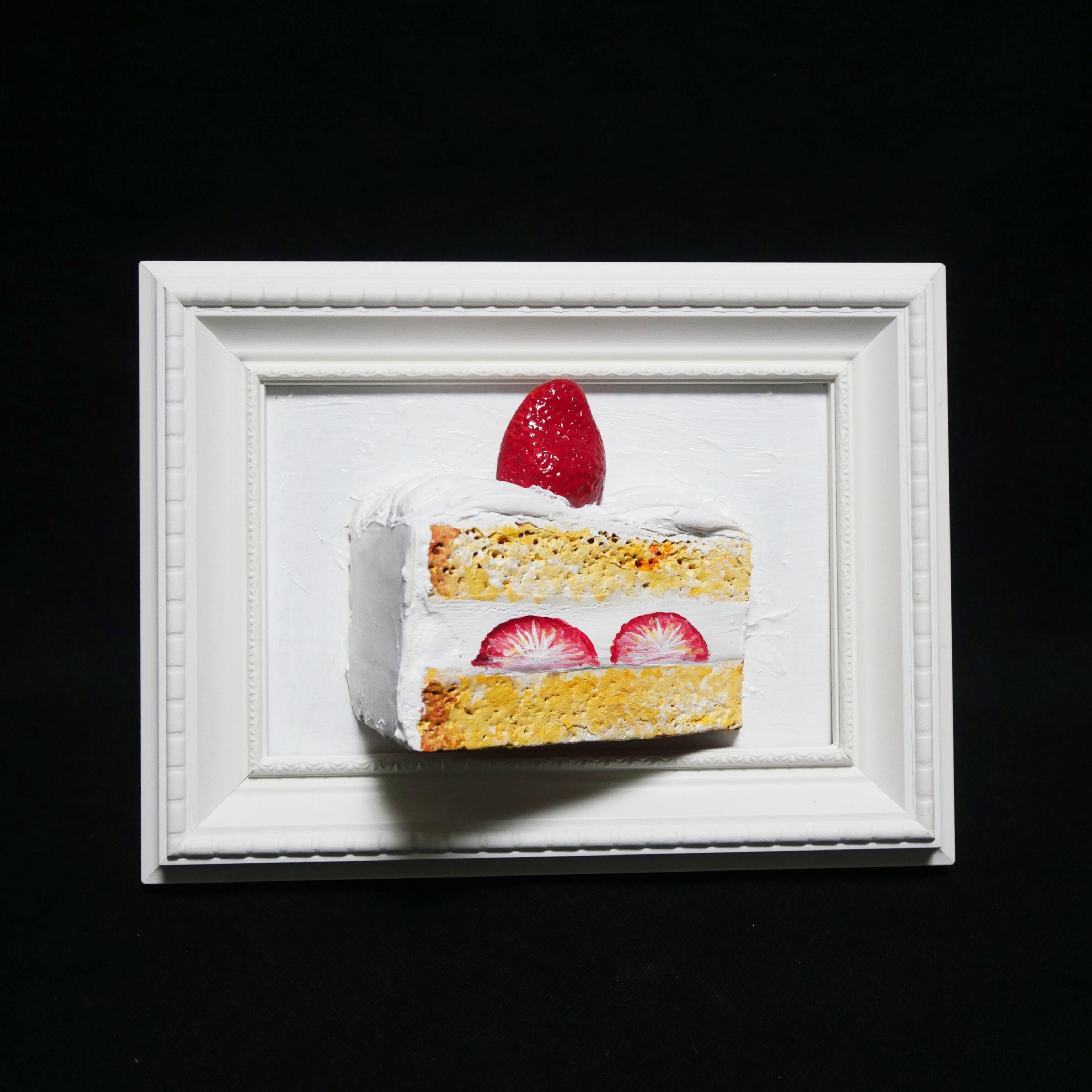 油絵 絵画 【ショートケーキ】 油絵 絵画 【飛び出すショートケーキ】 | HIROSHI1990