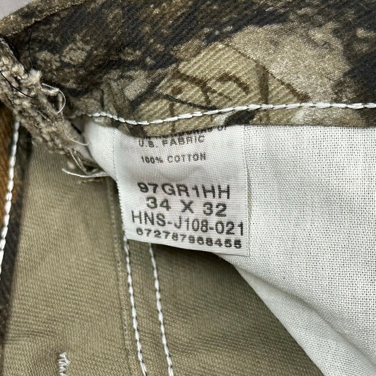 W34×L32】wrangler リアルツリーパンツ ダブルニー 切りっぱなし 革 