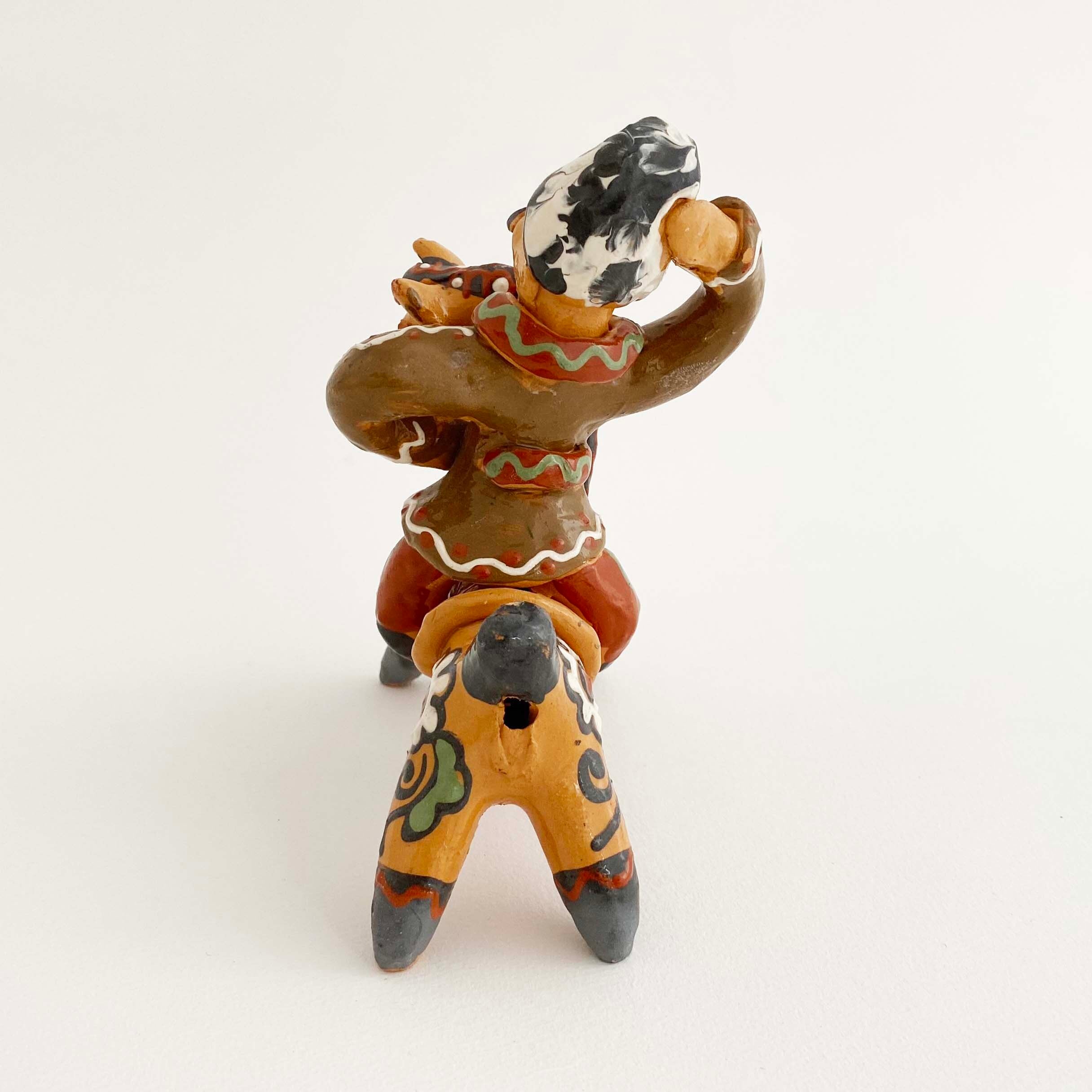 ウクライナ産 オピシュニャ土人形（馬に乗った民） | kokeshka